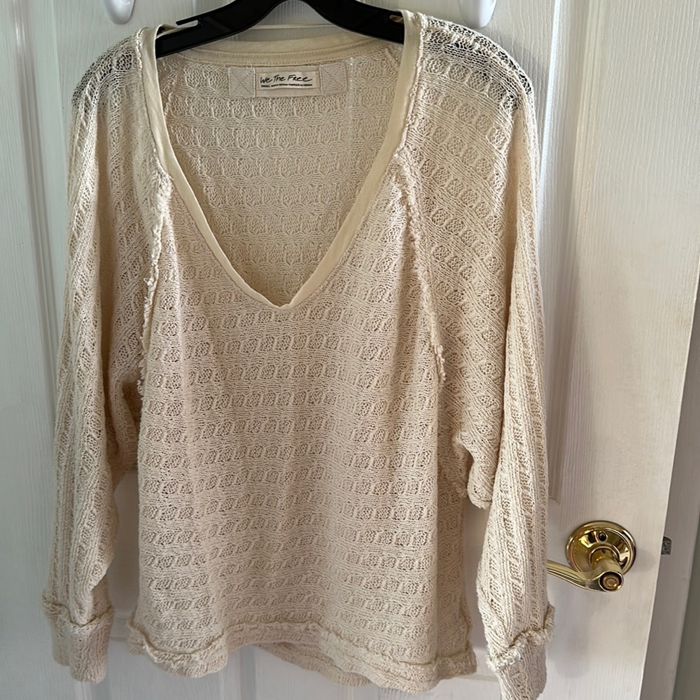Lightweight cream sweater